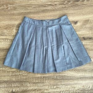 Forever 21 grey mini skirt with pleats